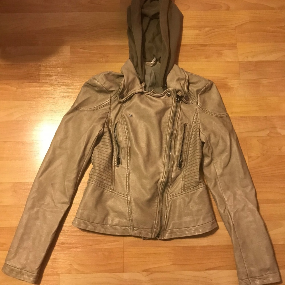 Free People Vegan Leather Moto Jacket